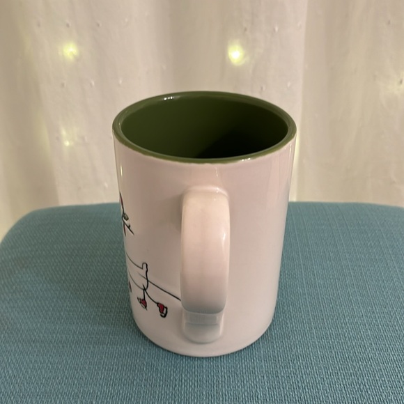 Tag Holiday Mug - Harmony- Snowman and Deer with Ice Skates - Picture 4 of 7